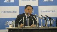 自工会会長｢13年の国内自動車市場は反落｣ 安倍新政権に車の減税を主張
