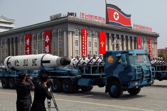北朝鮮が平壌北方で弾道ミサイル発射の暴挙
