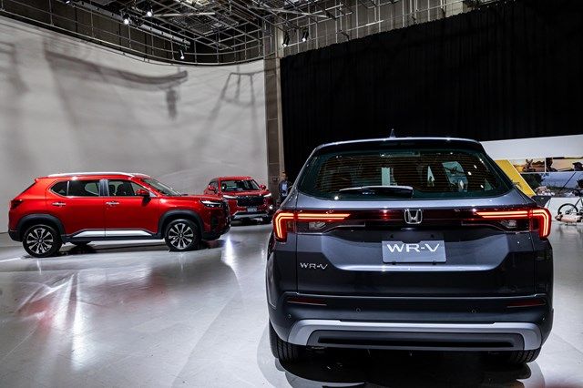 ホンダの新型SUV「WR-V」（写真：三木宏章）