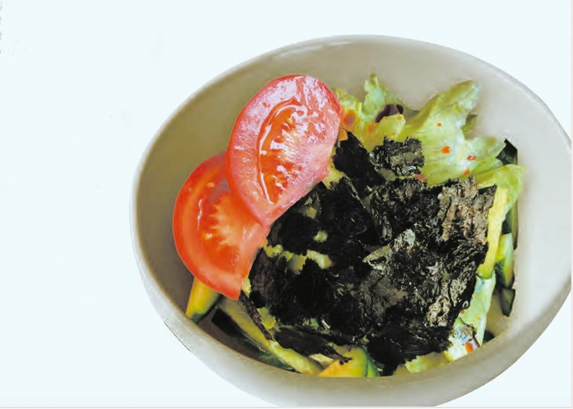 レタスとノリのサラダ