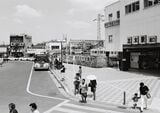 1983年当時の志木駅南口のバス乗り場（提供：東武博物館）