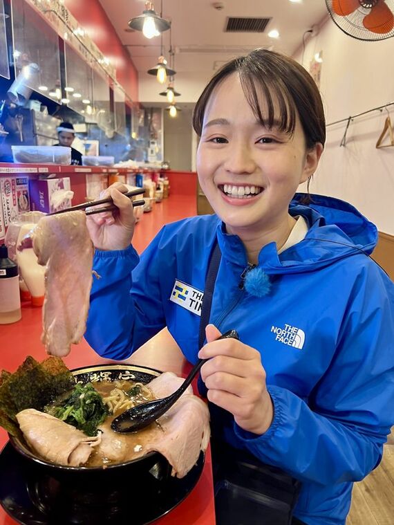 THE TIME, 早朝グルメ 篠原梨菜アナウンサー ラーメン