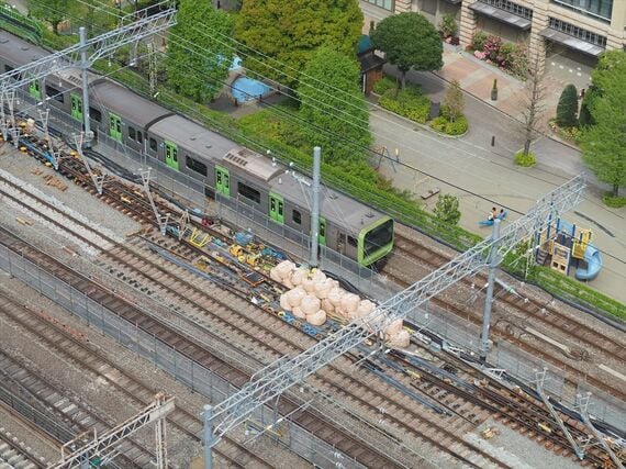 山手線外回り 線路 事前敷設