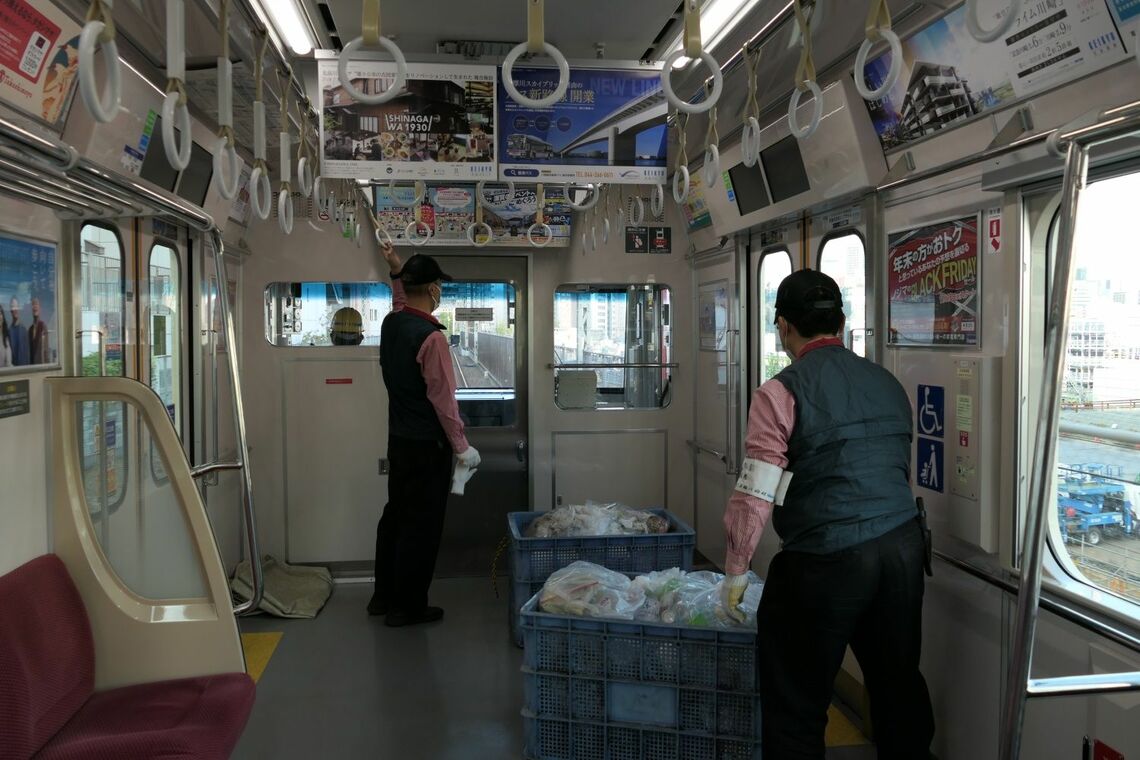 京急品川のゴミを運ぶ電車