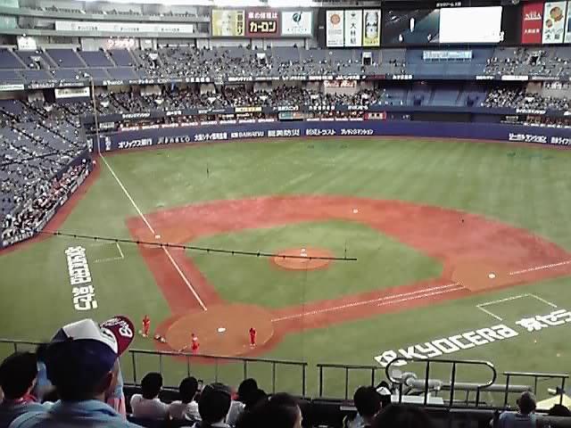 内野自由席上段からの景観