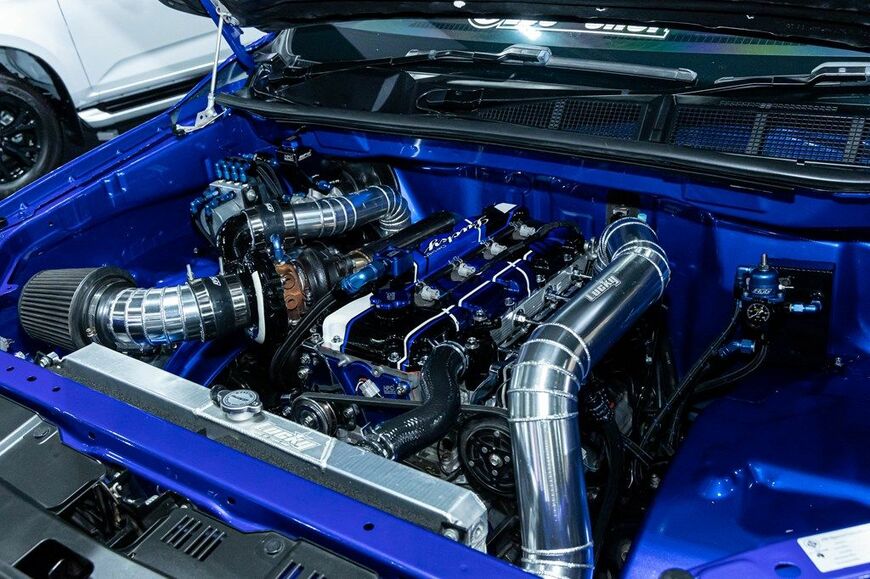 バンコク・インターナショナル・オートサロン2022の会場内（筆者撮影）