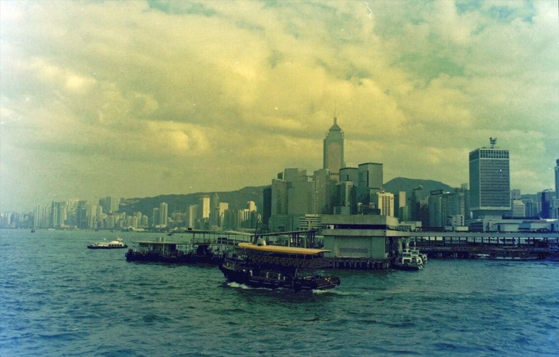 香港島セントラルにあった公衆埠頭。プライベートクルーズ