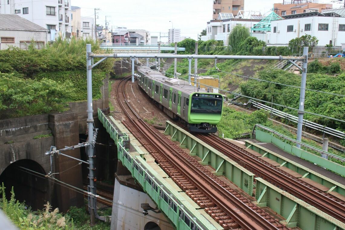 田端駅周辺の山手線