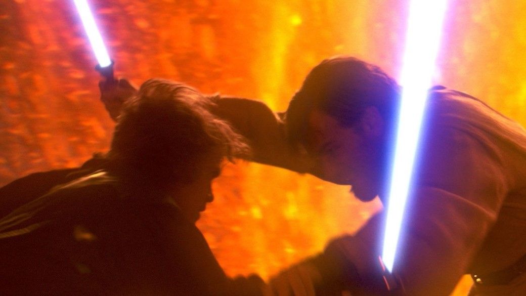 「スターウォーズ エピソード3／シスの復讐」でのアナキン（左）、オビ＝ワン（右）と「エピソード4／新たなる希望」の空白期間に起きた出来事を扱う（写真：（C）2022 Lucasfilm Ltd.）