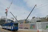 外資系ホテルなどが建設される福井駅前「三角地帯」の再開発地区（筆者撮影）