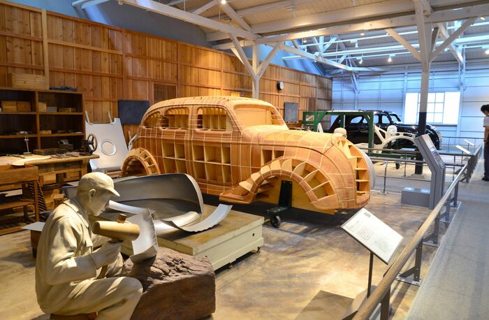再現された自動車試作工場