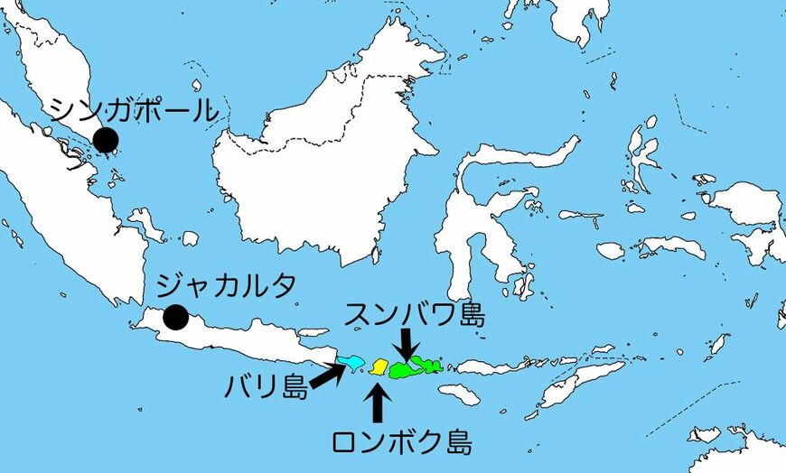 インドネシアの地図