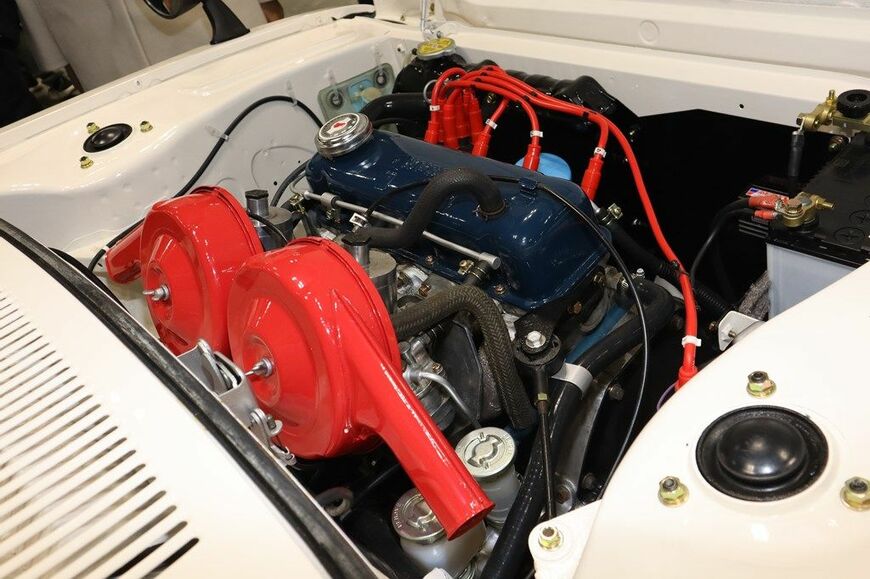 竹口自動車が展示していた日産「チェリーX-1」（写真：筆者撮影）