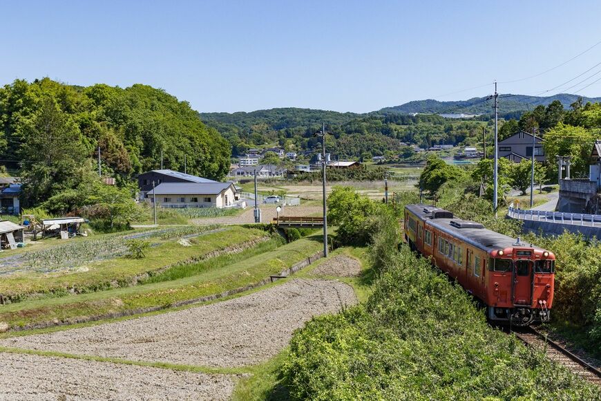 津山線の快速「ことぶき」に乗ればいいことがあるかも？（撮影：鼠入昌史）