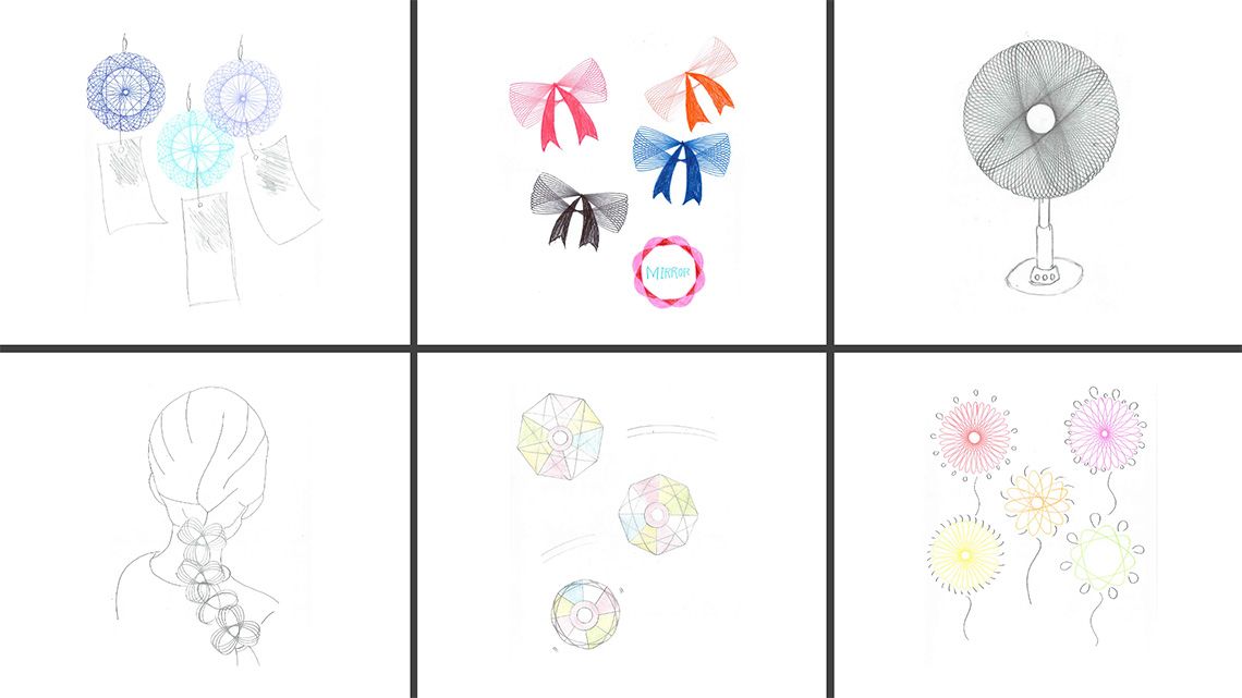 デザイン定規を使ったイラスト