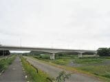 全長約640mの鬼怒川橋梁（記者撮影）