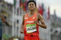 マラソン､日本最高位は佐々木の16位