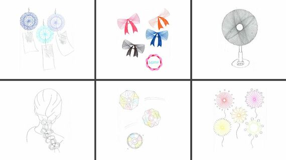 デザイン定規を使ったイラスト
