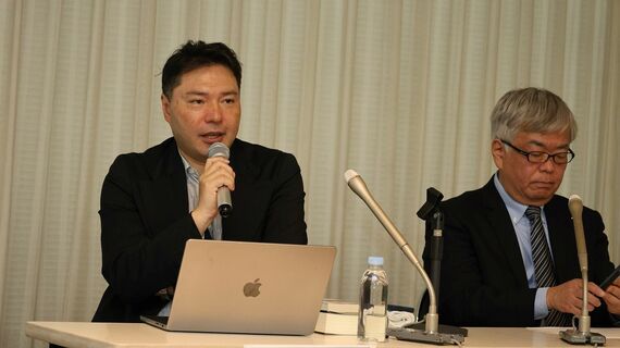 「ストップ詐欺広告」を立ち上げたDD2030代表の鈴木健氏と慶應大学教授で憲法学者の駒村圭吾氏