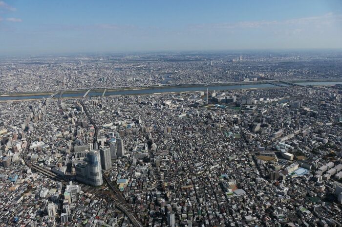 スカイツリーから見た東方面