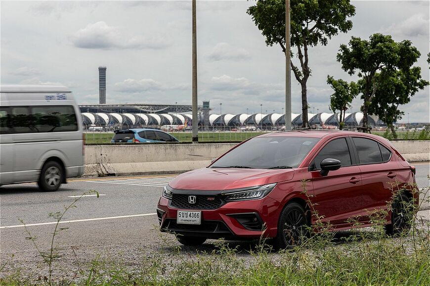 タイ仕様のホンダ「シティ・ハッチバック」（写真：三木宏章）