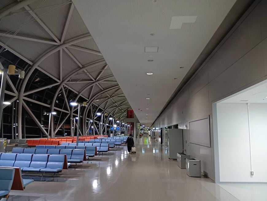 出発前の関西国際空港の様子（筆者撮影）