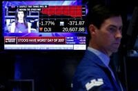 米国株は急落､NYダウが前日比372ドル安 トランプ氏巡るロシア疑惑で政策遅延の懸念