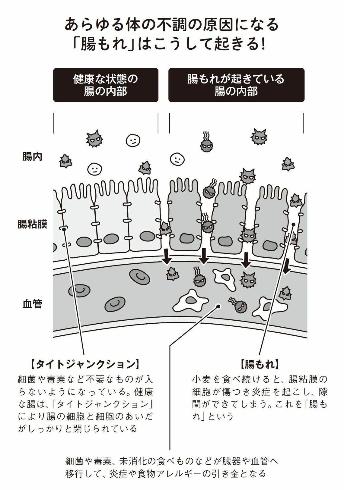 （出所：『小麦抜きのすすめ 3週間の脱小麦であなたの体に奇跡が起きる！』より）
