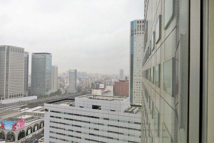 上層階からの品川駅南側の眺め