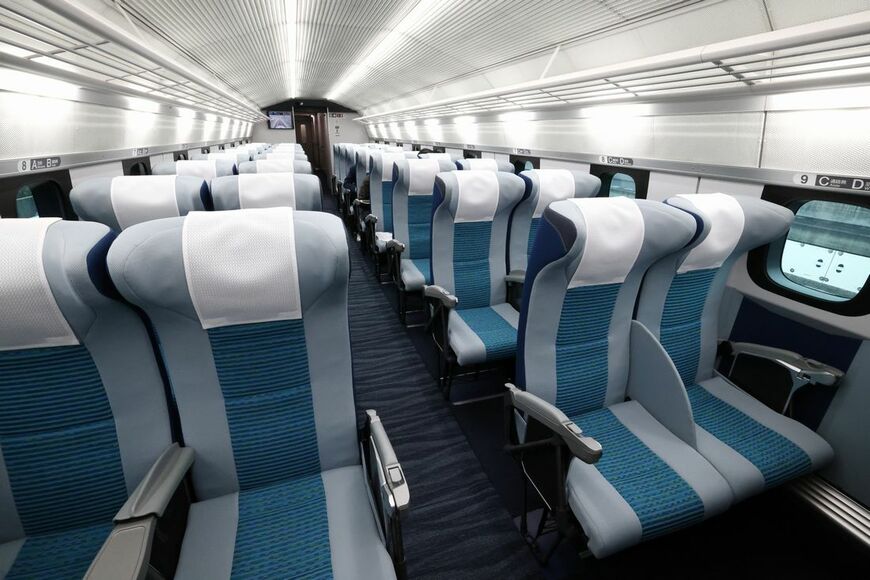 L0系改良型の車内（撮影：尾形文繁）