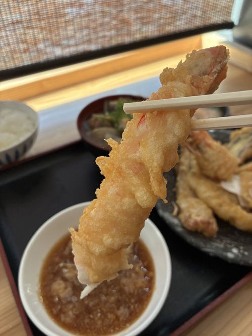 大海老は、頭を入れると20cm以上のサイズ感！