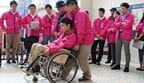 大分車椅子マラソンボランティア前の車いす講習会