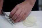 スライスを重ねて拍子木切りに