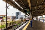地上駅舎時代にはこのあたりにホームと駅舎を繋ぐ跨線橋があった（撮影：鼠入昌史）
