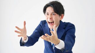 怒るビジネスマン