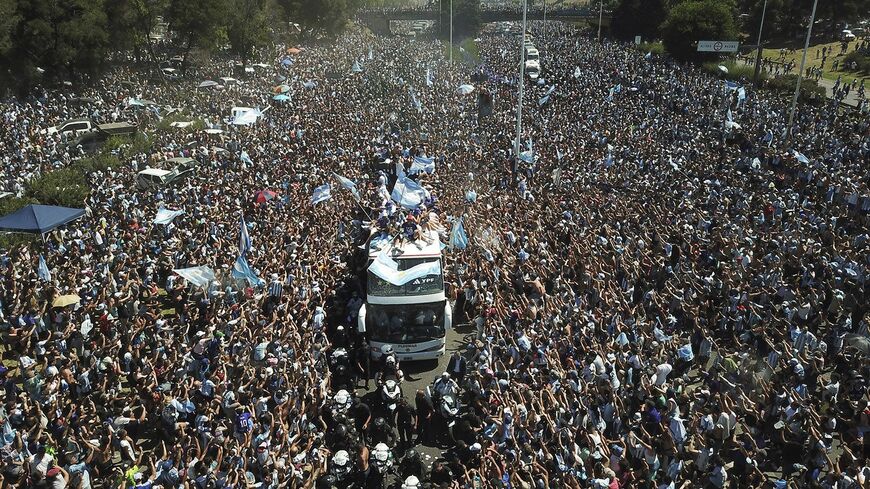 アルゼンチン代表の凱旋パレード