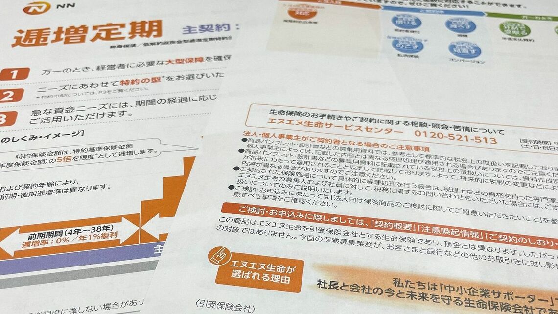 エヌエヌ生命の資料