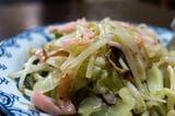 この野菜のツヤツヤシャキシャキ感が家庭とは一線を画すプロの技である（筆者撮影）