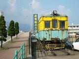佐渡島の両津港に保存されていたクハ45形（撮影：南正時）