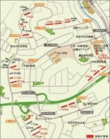 二宮団地の住棟配置（画像：二宮団地HPより引用）