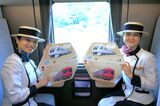 東武日光の1つ手前の停車駅、下今市に着くころには車内でのおもてなしは無事に終了（記者撮影）