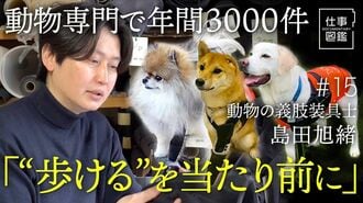 【獣医師も認める動物の義肢装具士】動物専…