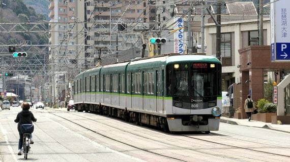 京阪800系 京津線 併用軌道区間