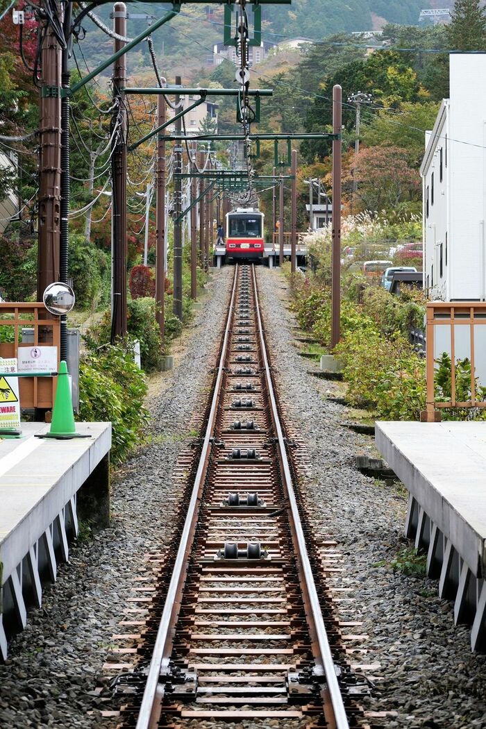 車両より下には小さな滑車だけが残る
