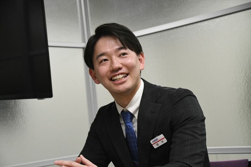 バディコムを採用している京王電鉄鉄道事業本部の宿本昂氏（記者撮影）