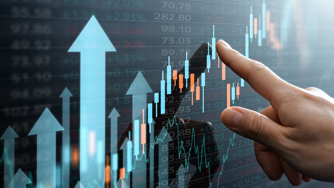 上昇する株価チャート