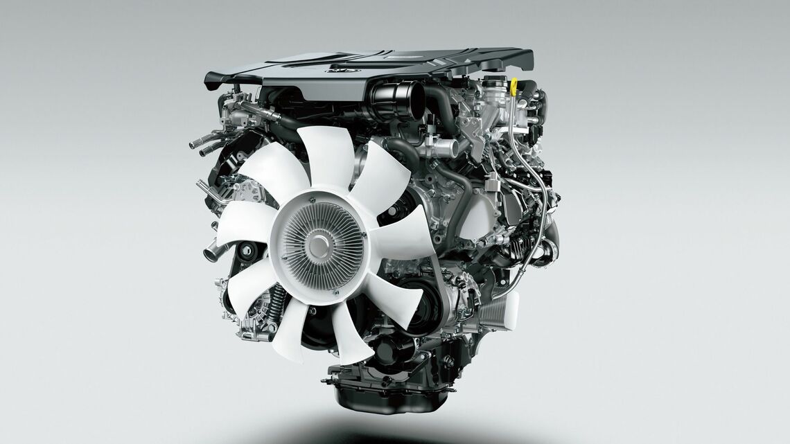 V6 ディーゼル ツインターボエンジン（写真：トヨタグローバルニュースルーム）