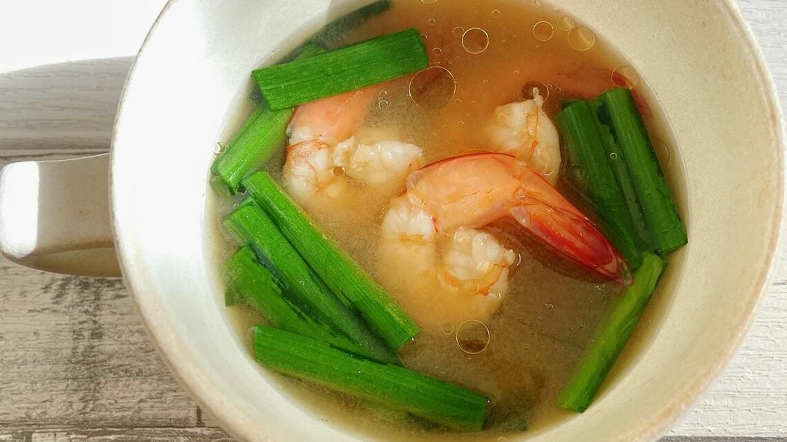 えびにら酸辣スープ