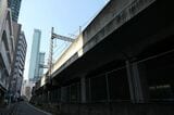 南大阪線の下り方面は高架（記者撮影）