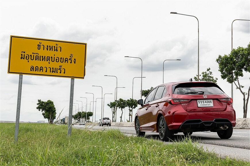 タイ仕様のホンダ「シティ・ハッチバック」（写真：三木宏章）
